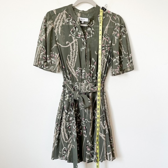 Reiss Green Floral Mini Dress - Picture 13 of 16